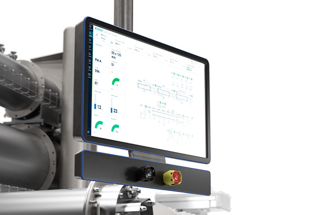 The new extrusion control system with hygienic design panel